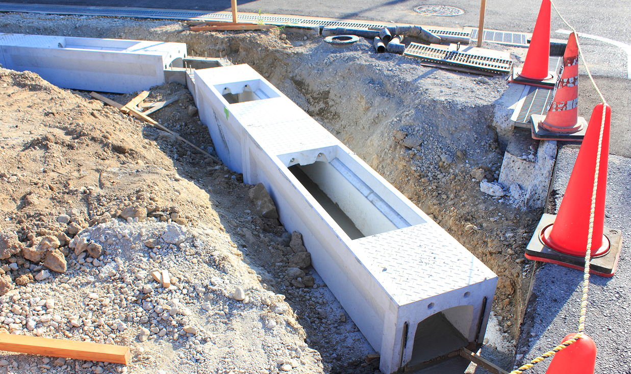 排水溝施工