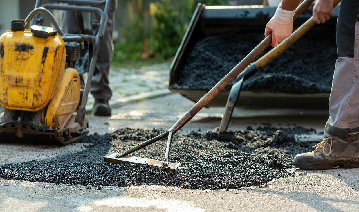 舗装作業